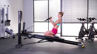Biceps Curl (Seated Towards Tower, Locked)