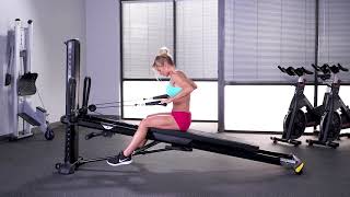 Triceps Kickback (Seated Towards Tower)