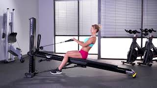 Biceps Curl (Reverse Grip, Seated Towards Tower)