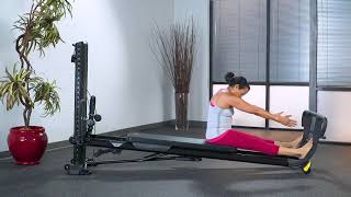 Spine Stretch with Toe Bar